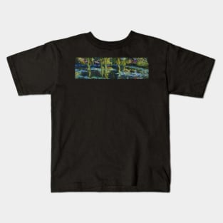 Edge of the lily pond Kids T-Shirt